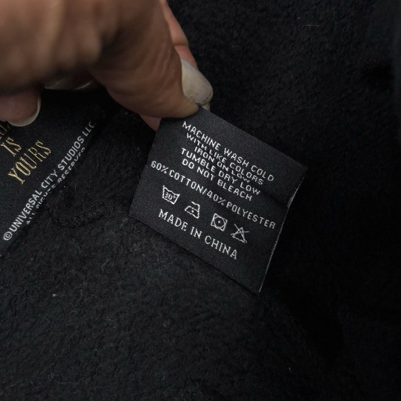 Scarface "The World Is Yours" Large Sweatpants Joggers Black Spellout 2 Sided EC - Picture 8 of 10